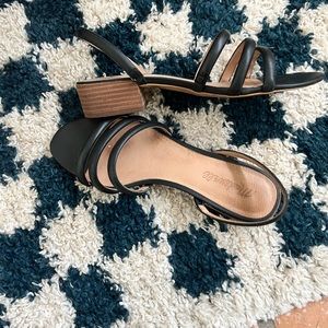 the addie slingback leather sandal - madewell
